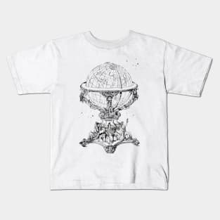 Vintage Globe Earth Kids T-Shirt